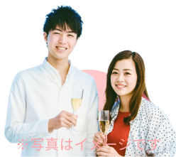成婚カップルのイメージ