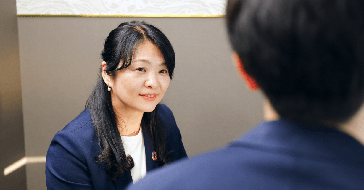 専任カウンセラーとのパーソナル面談の様子